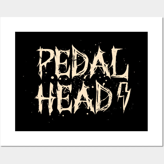 Pedal Head Death Metal Cycling Graphic Wall Art by pedalhead